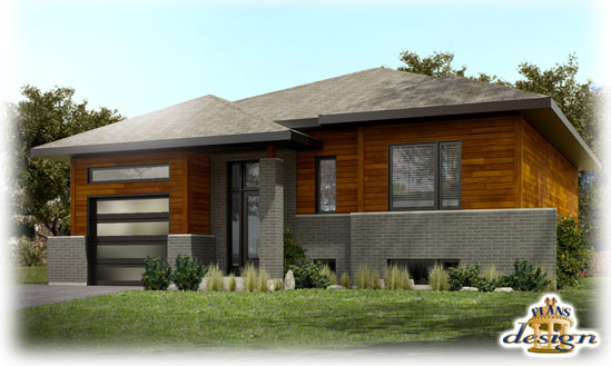 Modèle maison neuve à paliers